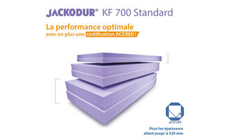 Isolation JACKODUR® KF 700 :  La performance optimale avec en plus une certification ACERMI !