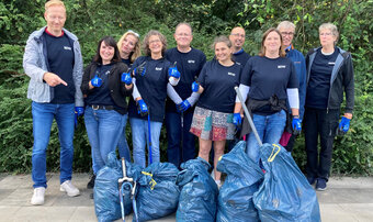 We clean up!  Teams from JACKON by BEWI participate in World Cleanup Day