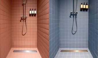 Walk-in showers for individually designed hotel bathrooms Walk-in showers for individually designed hotel bathrooms