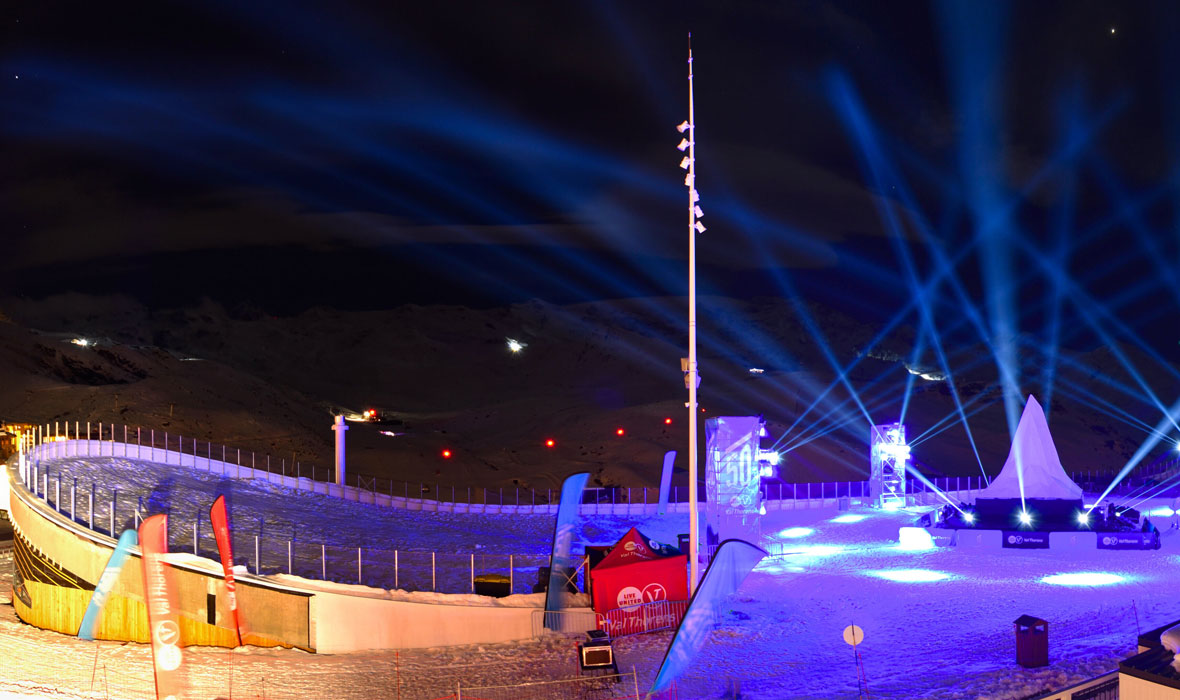 An inverted roof becomes a ski slope - Val Thorens sports center gets a spectacular new facelift for its 50th anniversary