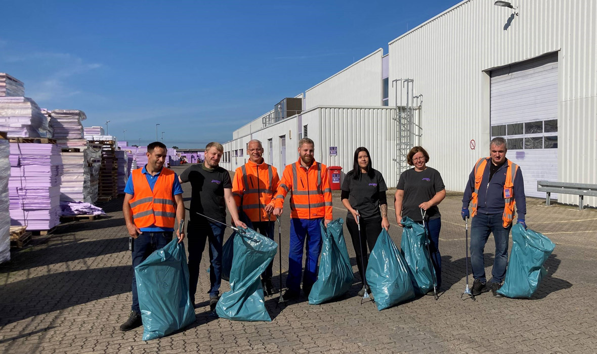 We clean up!  Teams from JACKON by BEWI participate in World Cleanup Day