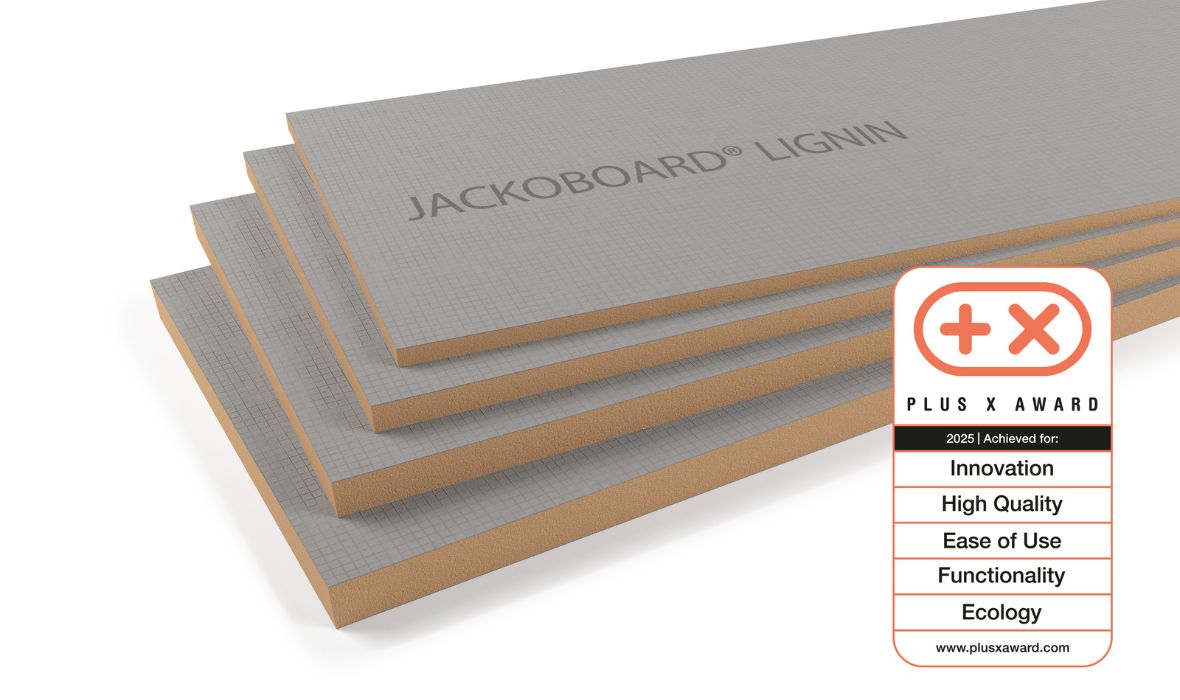 Fivefold Award Winner: JACKOBOARD® LIGNIN – The CO₂-Optimised Construction Board Innovation Excels at the Plus X Award