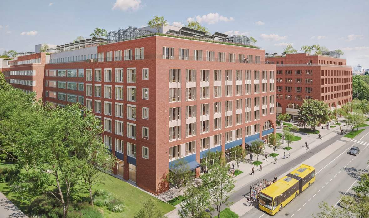 The GoWest industrial estate in Berlin: Germany’s largest rooftop garden, covering 15,000 m², is being built here